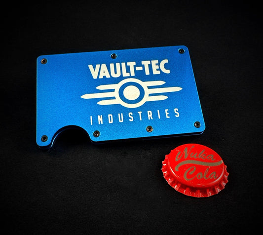 Laser Engraved Vault-Tec Industries Minimalist Wallet